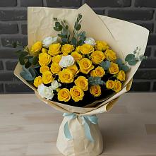 Букет цветов из:  Розы #REPLACE_PRED# Красный Луч