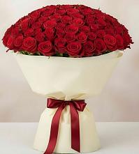 Букет 101 Красная роза Милано в Красный Луч