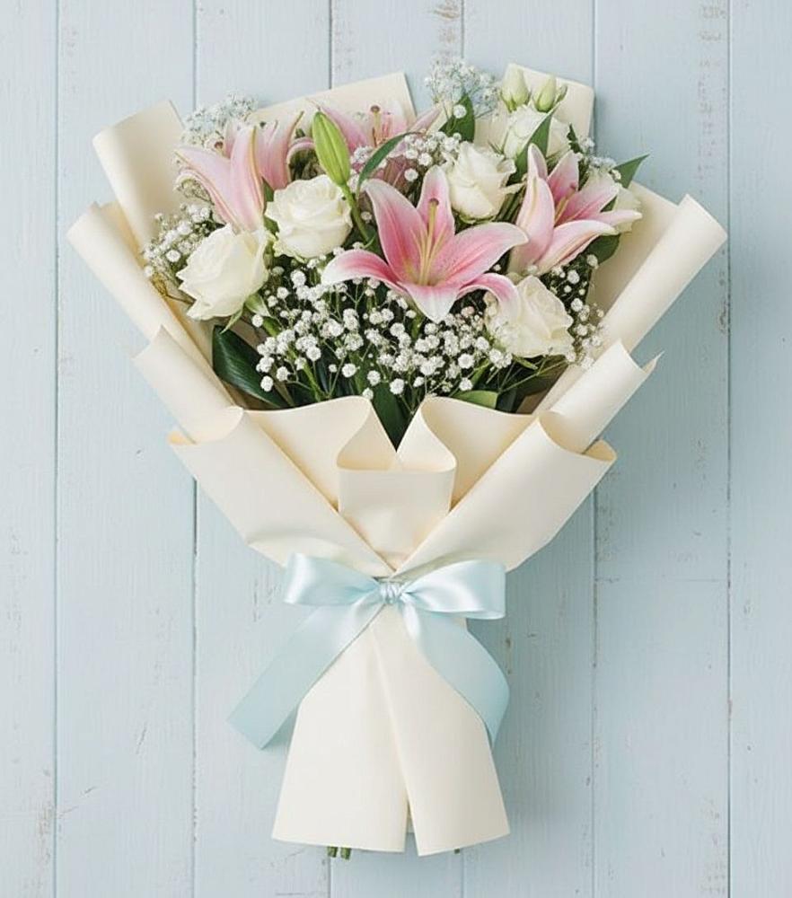 Букет цветов из: Лилии в Красный Луч