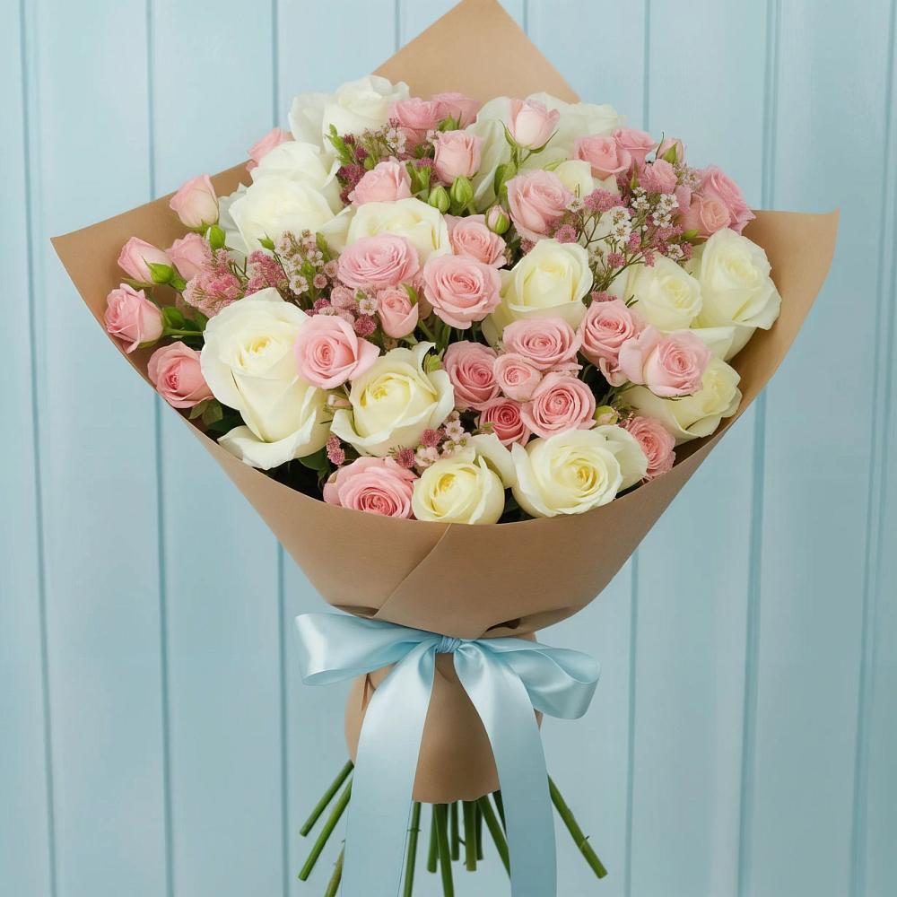 Букет цветов из: Розы в Красный Луч