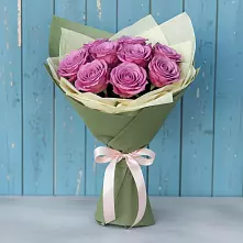 Букет Розы Фёрст Леди в Красный Луч