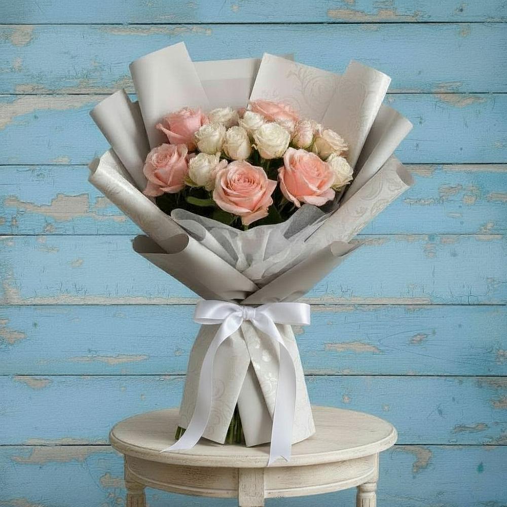 Букет цветов из: Розы в Красный Луч