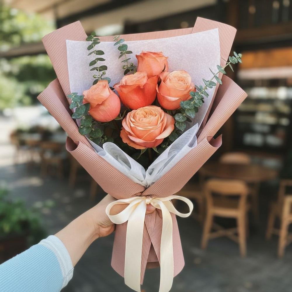 Букет цветов из: Розы в Красный Луч