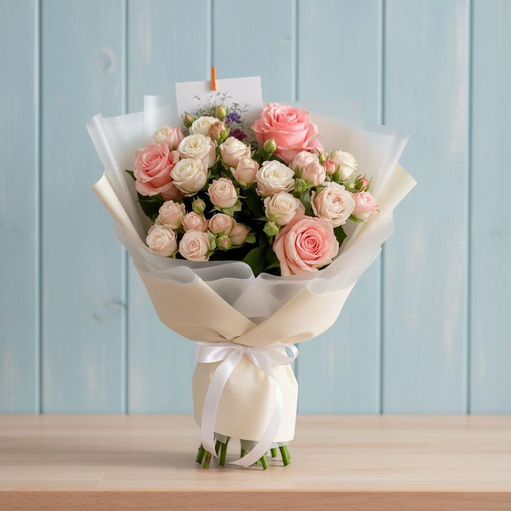 Букет цветов из: Розы в Красный Луч