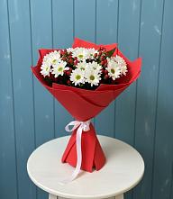 Букет цветов из:  Хризантемы в Красный Луч