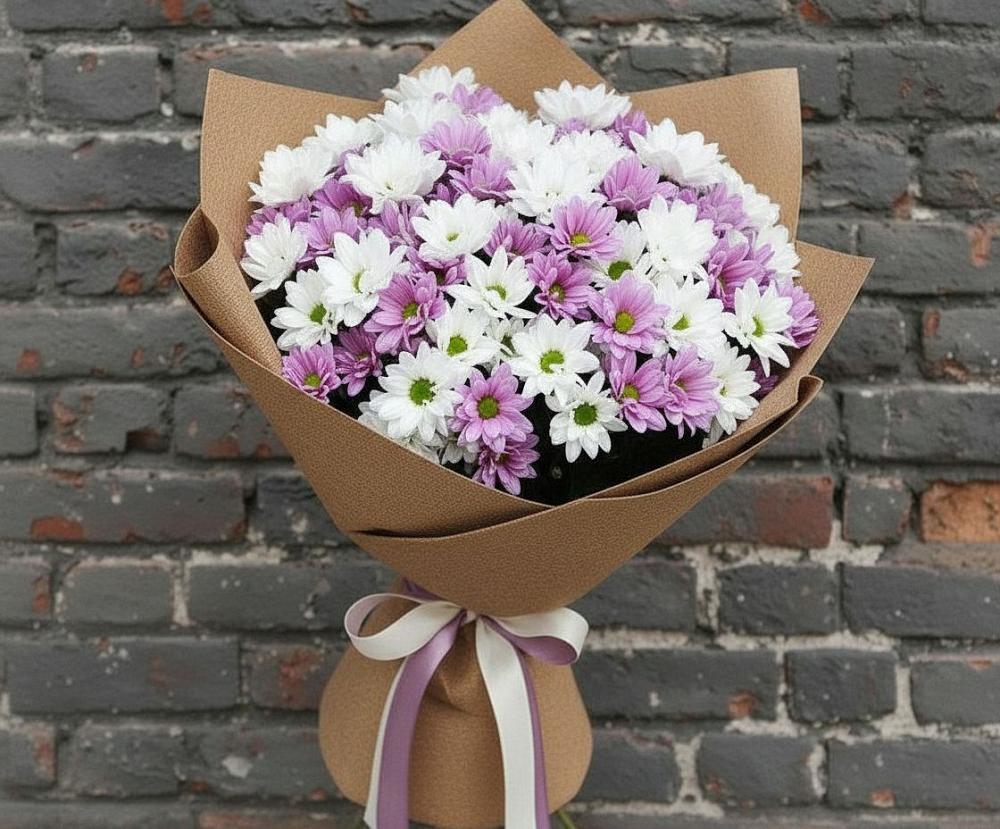 Букет цветов из: Хризантемы в Красный Луч