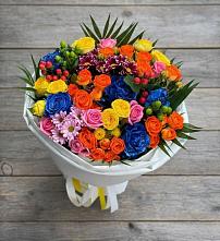 Букет цветов из:  Розы и Хризантемы в Красный Луч