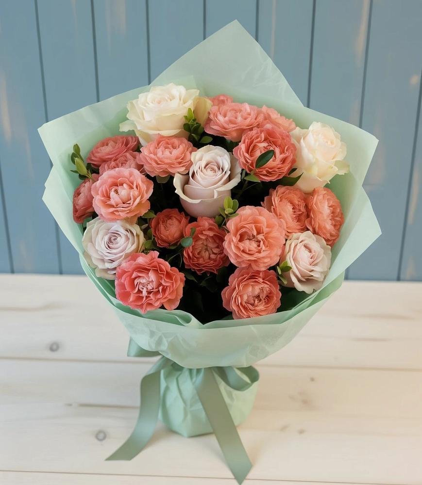 Букет цветов из: Розы в Красный Луч