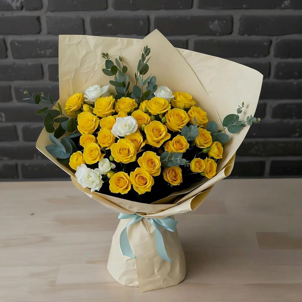 Букет цветов из: Розы в Красный Луч