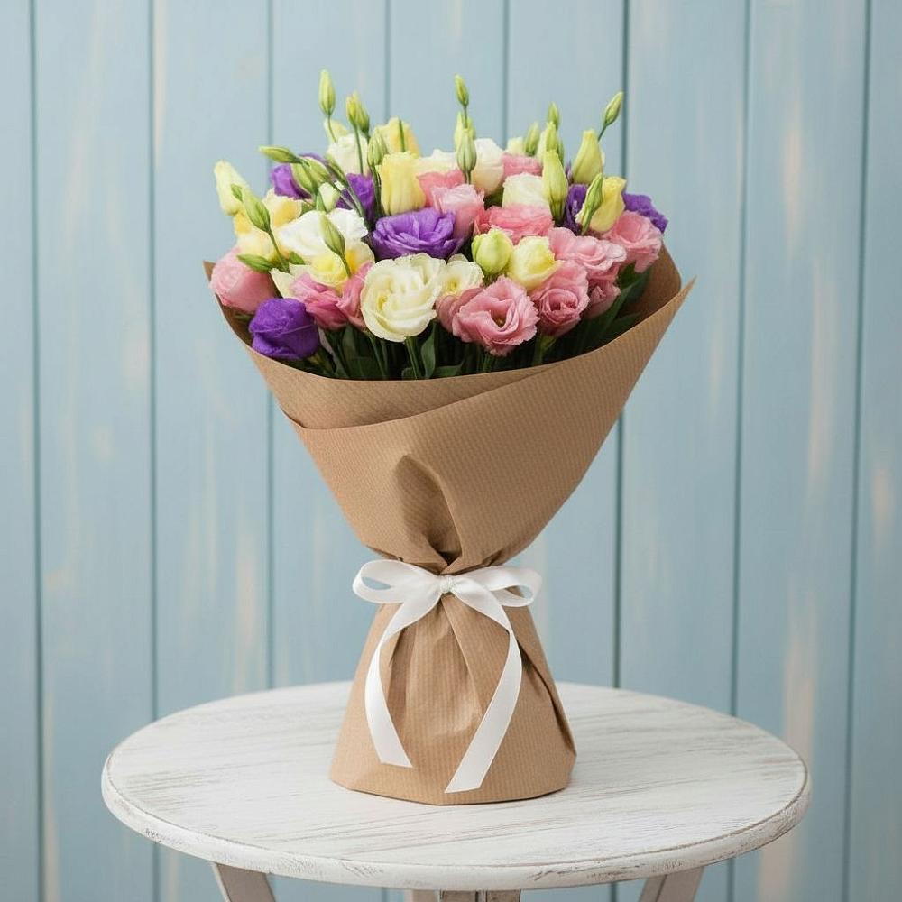 Букет цветов из: Лизиантусы в Красный Луч