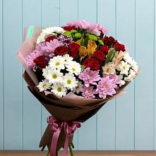 Букет цветов из:  Розы, Хризантемы и Альстромерии в Красный Луч