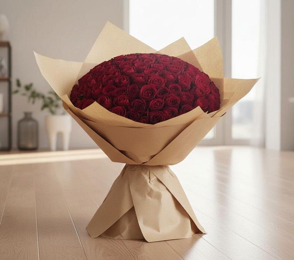 Букет 101 Красная роза в Красный Луч