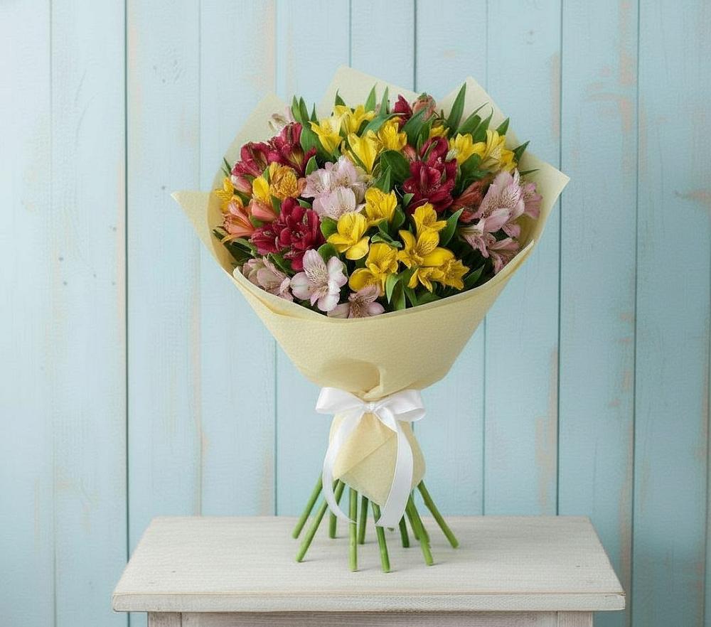 Букет цветов из: Альстромерии в Красный Луч