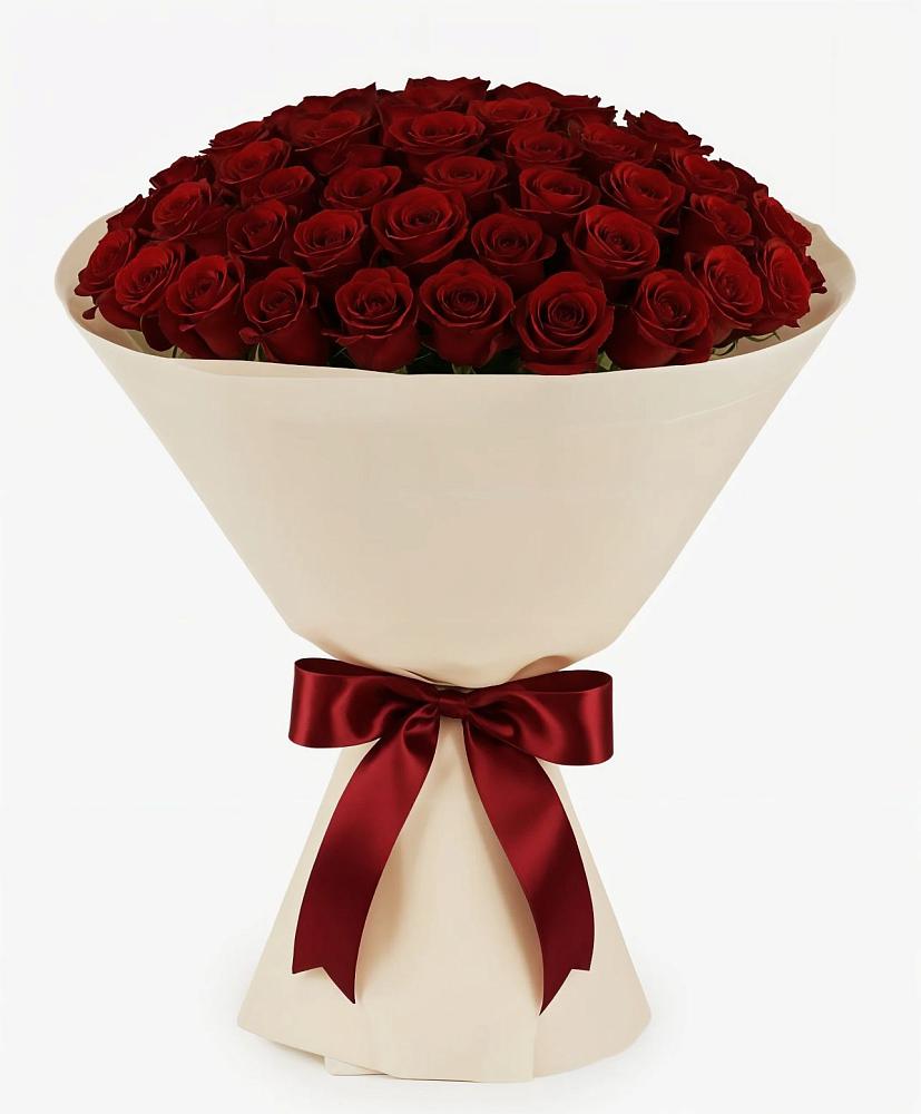 Букет 101 Бордовая роза Блэк Бакарра в Красный Луч