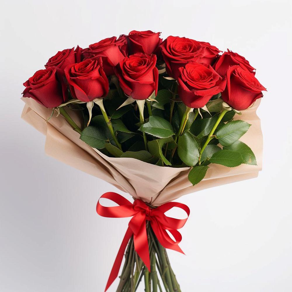 Букет 11 Красных роз Эдлесс Лав в Красный Луч
